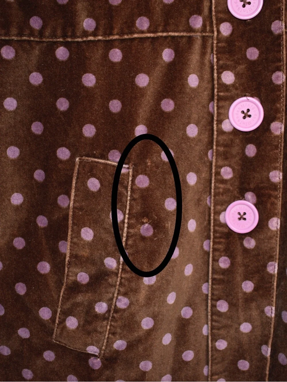 Mini Boden Velvet Polka Dot Coat